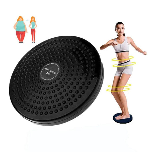 Black Tummy Twister Waist Twisting Disc for Home Gym Workout