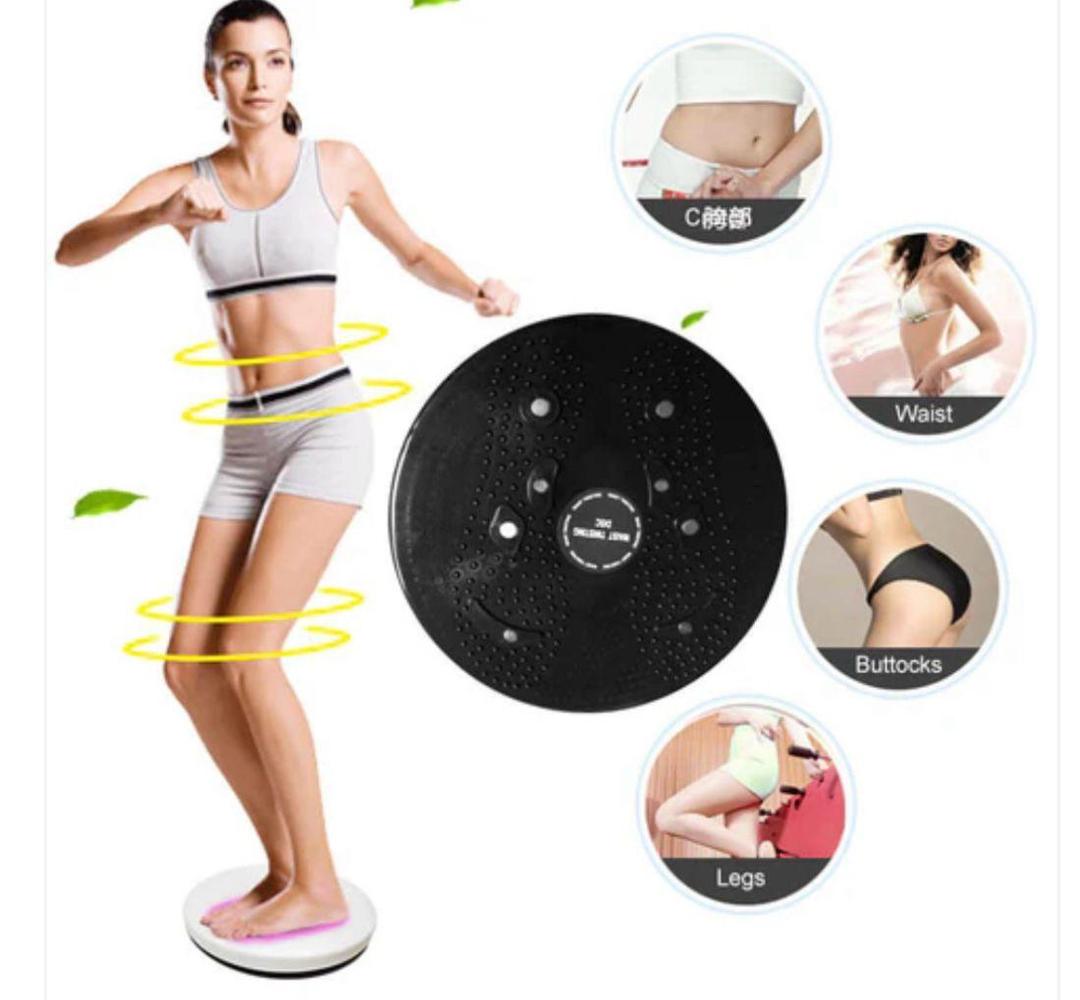 Black Tummy Twister Waist Twisting Disc for Home Gym Workout