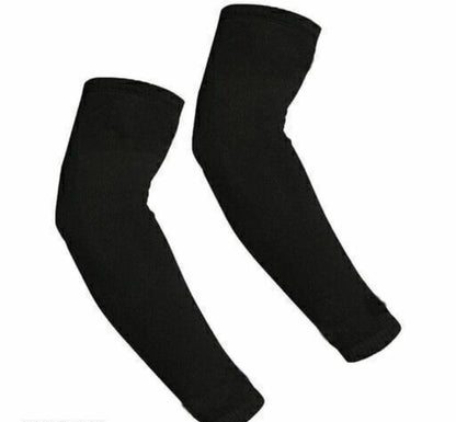 Unisex Black Cricket Arm Sleeve – Free Size | Sports Compression Sleeve