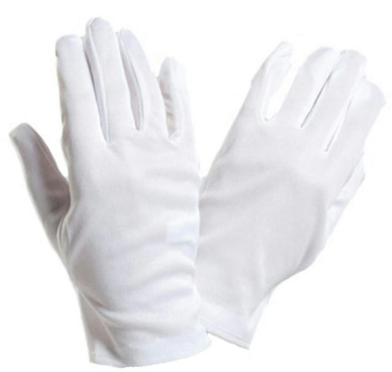Premium Cotton Cricket Inner Gloves - White Gloves Pair